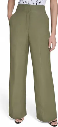 Calvin Klein Whitney Pant In Olive Green