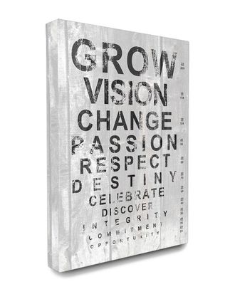 Stupell Industries Grow Eye Chart Inspirational Typography