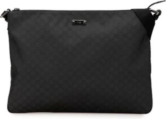 Gucci Pre-owned Cross Body Bags, female, Black, Size: ONE SIZE Pre-owned Nylon crossbody-bags