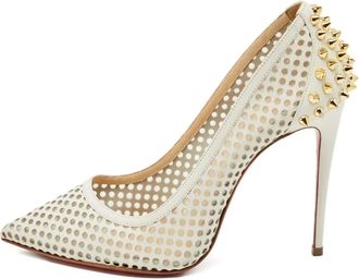 Christian Louboutin Pumps Guni in rete - Bianco
