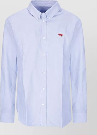 Maison Kitsun&eacute; cotton long-sleeve regular-fit shirt