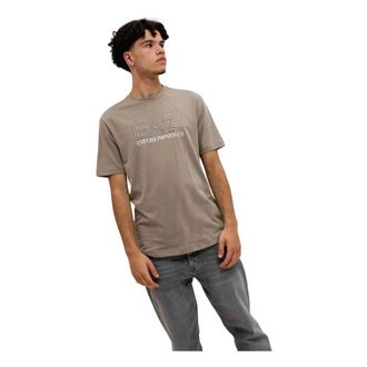 Emporio Armani 7M001308 T-Shirt - Heren - T-shirts - Bruin - M - Katoen - Tops