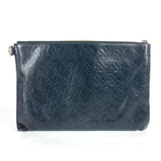 Burberry Pre-owned Clutches, female, Black, Size: ONE SIZE Pre-owned Leather clutches