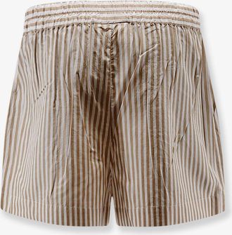MC2 Saint Barth Womens Bermuda Shorts Beige Cotton