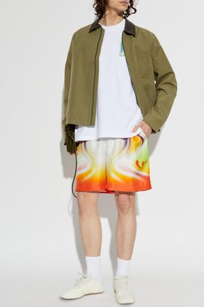 Casablanca Silk Shorts, Mens, Multicolour