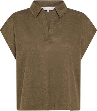 Seventy Polo in jersey fiammato - Dames - Polos - Groen - S - Tops