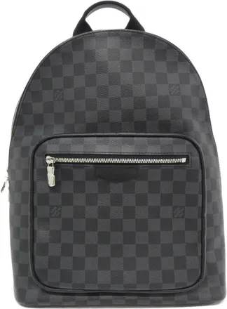 Louis Vuitton Dark Gray Graphite Coated Canvas Backpack (Pre-Owned)