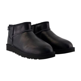 UGG Leather Regenerated Ankle Boot - Black