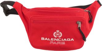 Balenciaga Red Color Canvas Sling Bag (Pre-Owned)