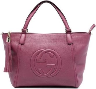 Gucci Pre-owned Handbags, female, Pink, Size: ONE SIZE Pre-owned Handbag