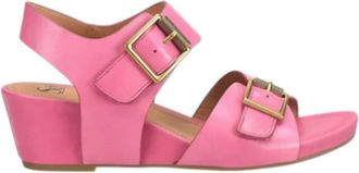 S&ouml;fft Womens Valeri Wedge Sandals In Pink