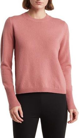 Vince Crewneck Wool & Cashmere Sweater in Dusty Rose at Nordstrom Rack, Size Large