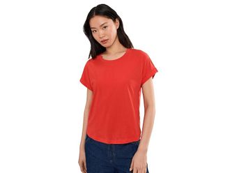 Splendid Skye Short Sleeve T-Shirts Womens T Shirt Scarlet : XS (Womens 0-2), Cotton/Polyester