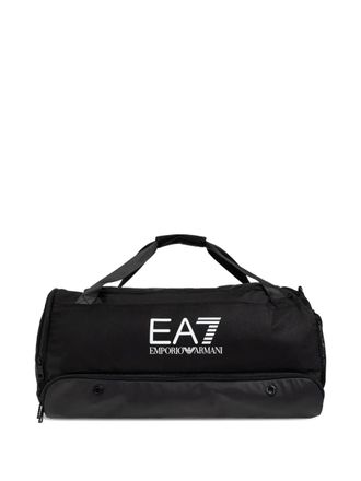 Emporio Armani EA7 logo duffel bag - unisex - Polyester/Polyester/Polyurethane - One Size - Black