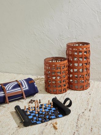 Ralph Lauren Home Preston Large Woven Leather Hurricane