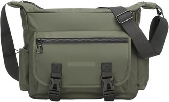 Generic Compatible For Mens casual Oxford personalized trendy shoulder bag crossbody(Green)