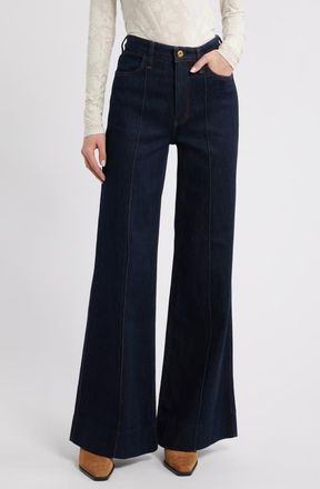 Rag & Bone Skylar High Waist Flare Trouser Jeans in Rinse at Nordstrom, Size 27