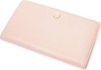 Chanel Pre-owned Womens CC Button Long Bifold Wallet - Pink - One Size