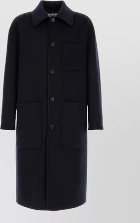 Loewe wool blend long coat back vent