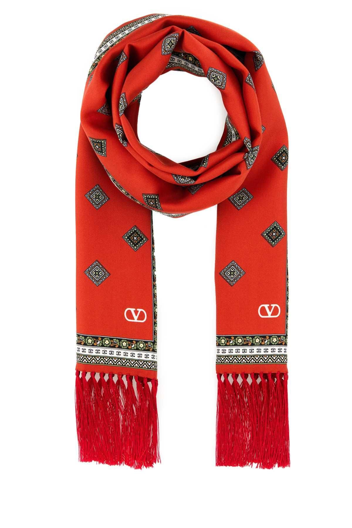 【関税＆送料込み】Valentino Garavani Printed Silk Foulard Valentino Garavani Printed Silk Foulard from $191.00 - on