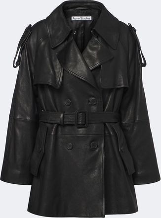Acne Studios Leather trench coat