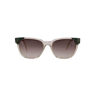 Saint Laurent Pre-owned Womens Vintage Plastic Sunglasses - Green - One Size