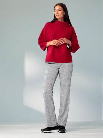 Heine 3/4 Arm-Pullover HEINE Pullover, Damen, Gr. 34, rot, 50% Viskose, 28% Polyester, 22% Polyamid, unifarben, Pullover 3/4 Arm-Pullover