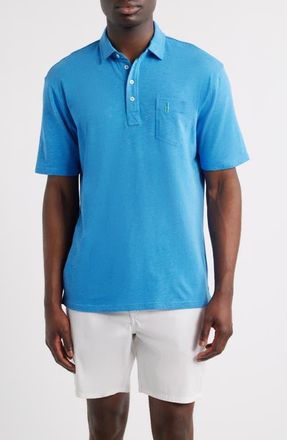 Johnnie-O Heathered Original 2.0 Regular Fit Polo in Venice Blue at Nordstrom, Size Xx-Large