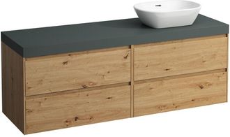 Laufen Lani Encimera De Lavabo Gris Tr&aacute;fico Incl. Mueble Bajo, 1 - Laufen