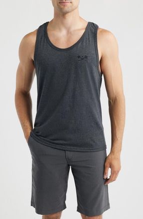 Dark Seas Go-To II Stock Cotton Tank in Gunmetal Heather at Nordstrom, Size Xx-Large
