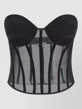 Elisabetta Franchi silk bustier top