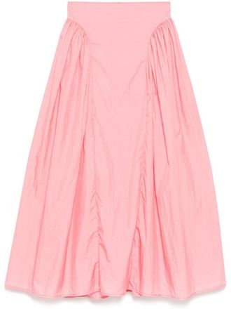 スカート CECILIE BAHNSEN Antiqued pink organza skirt Cecilie Bahnsen Vida Organza Midi Skirt | Pink | FARFETCH