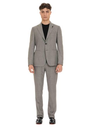 Lardini Prince of Wales Wool Suit