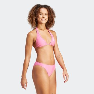 adidas Bustier-Bikini ADIDAS PERFORMANCE SPW NECKH BIK, Damen, Gr. L, N-Gr, pink (pink fusion), Obermaterial: 78% Polyamid, 22% Elasthan, Bikini-Sets Bustier