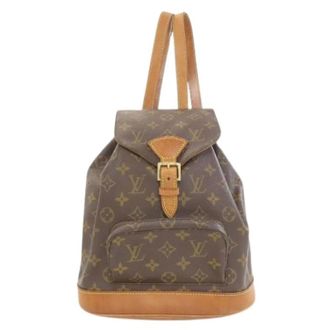 Louis Vuitton Pre-owned Backpacks, female, Brown, Size: ONE SIZE Pre-owned Montsouris MM Backpack