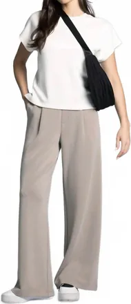 Thread & Supply Frida Straight Leg Pants In Taupe