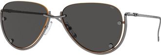 Diesel DL1003 104/87 Mens Sunglasses Gunmetal Size 59
