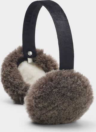 Simons Womens Faux-fur plush earmuffs