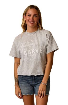 Carve Designs Parker Graphic Tee in Heather Grey Carve at Nordstrom, Size Xx-Small