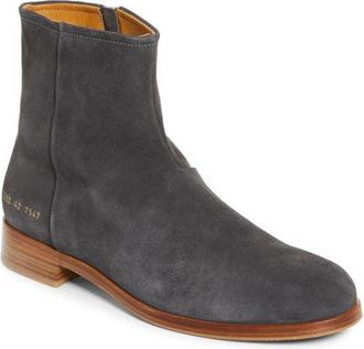 Common Projects Suede Zip Boot in Faded Black at Nordstrom, Size 12Us