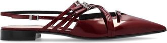 Gucci Leren ballerinas met bandjes - Rood