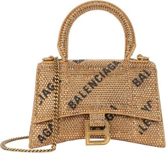 Balenciaga Hourglass Xs Leather Top Handle Bag