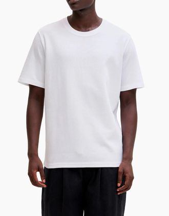 Jack & Jones Mens Jack & Jones JPRBLAETHAN SS Logo Tee WHITE - Size: 36