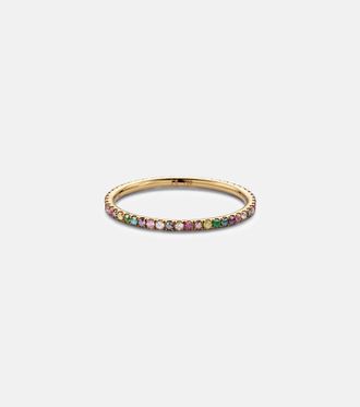 Ileana Makri 18kt gold ring with gemstones