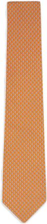 Ferragamo snail print ties - Orange