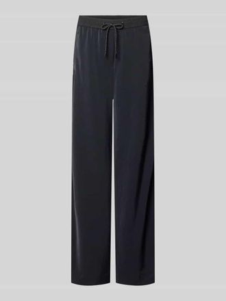 Marc Cain Schlupfhose mit seitlichen Label-Details und elastischem Bund in Black, Gr&ouml;&szlig;e 34