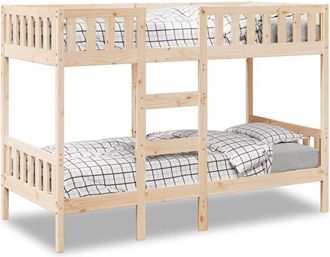 vidaXL Letto a Castello 80x200 cm in Legno Massello di Pino - Vidaxl