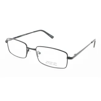 Signature Unisex Black Rectangular Eyeglass Frames 1115Black54