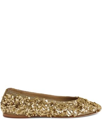 Paco Rabanne Ballerine con paillettes - Oro