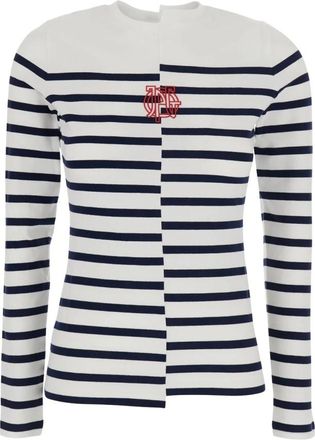 Jean Paul Gaultier Marini&egrave;re Gestreept Top - Dames - Longsleeves - Veelkleurig - XS - Katoen - Tops